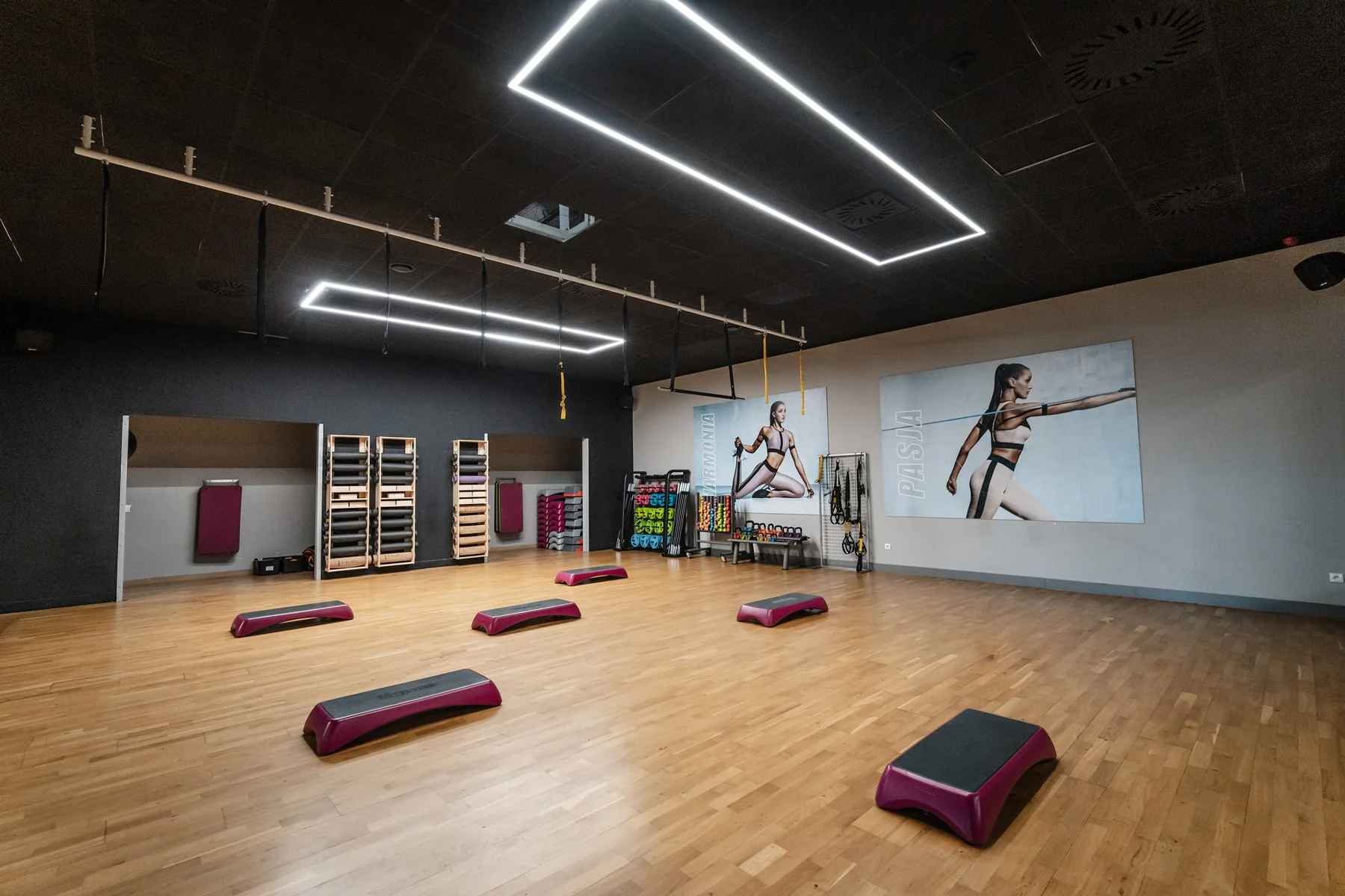 Sala zajęć grupowych Exfit